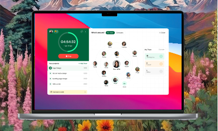 Insight desktop app running on a laptop