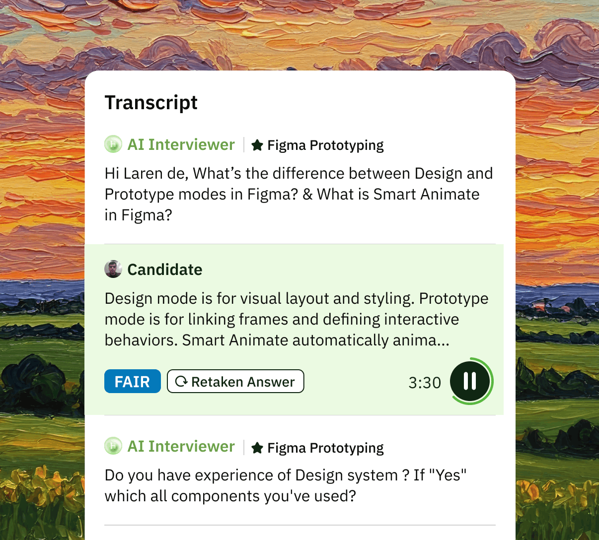 Automated Interview Transcripts