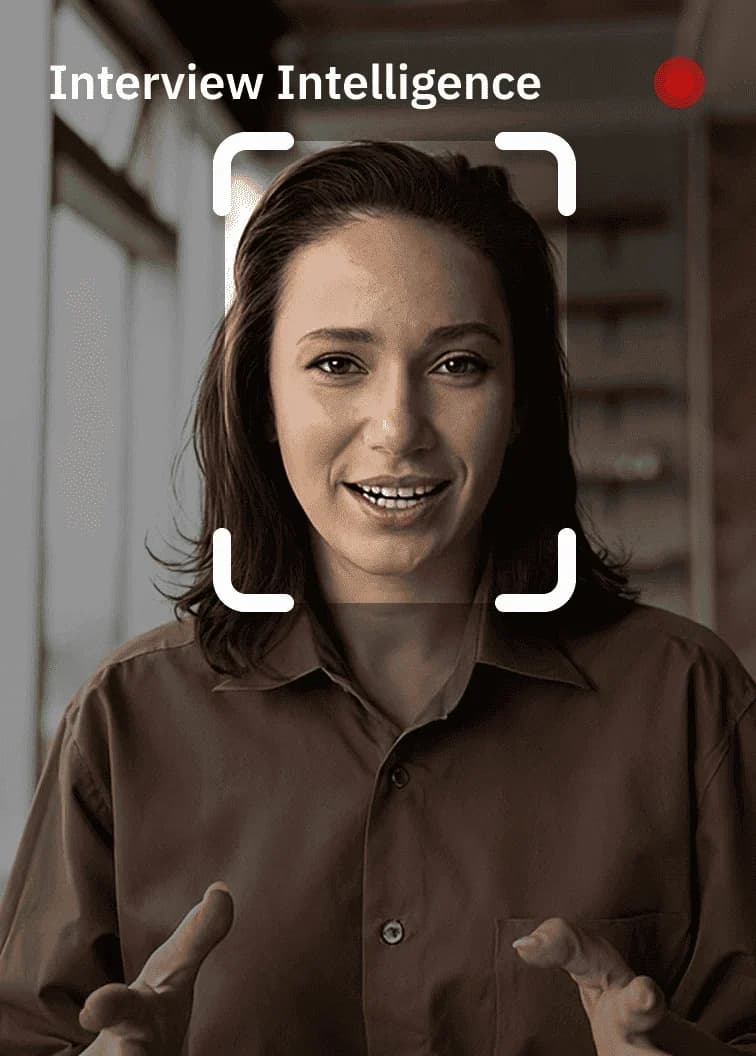 Interview Intelligence — Live video interview room