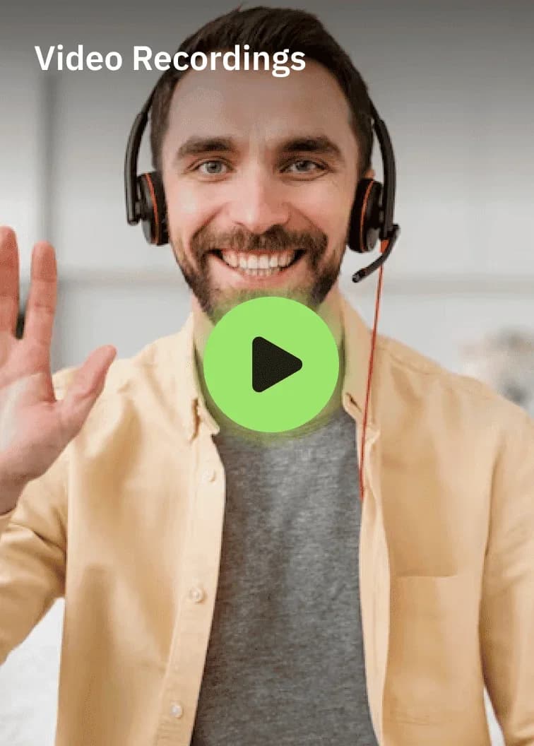 Video Recordings — Interview session recordings