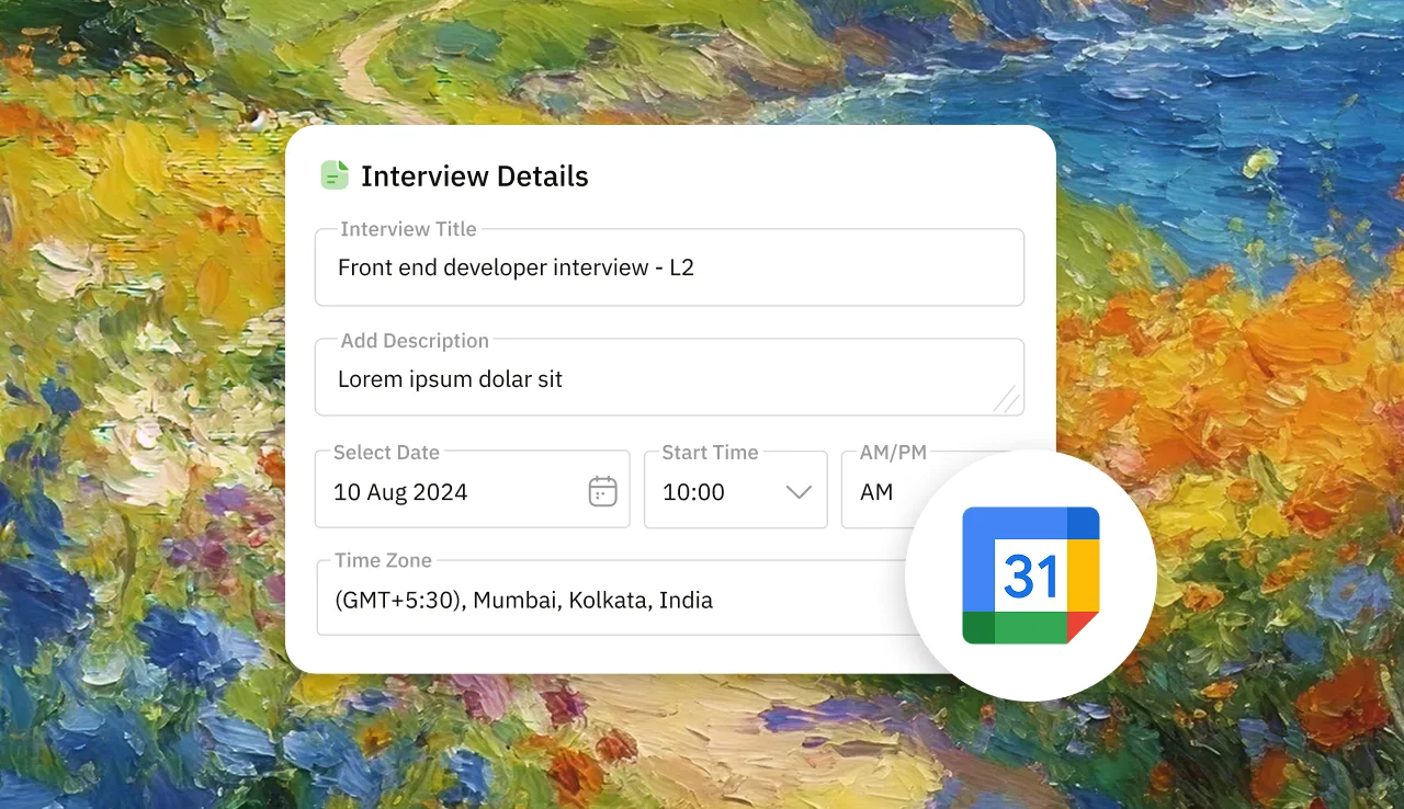 Scheduling and calendar sync